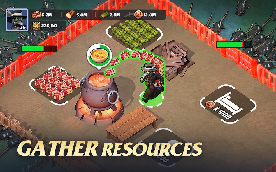 Gather resources for sanctuary survival in Last Asylum: Plague